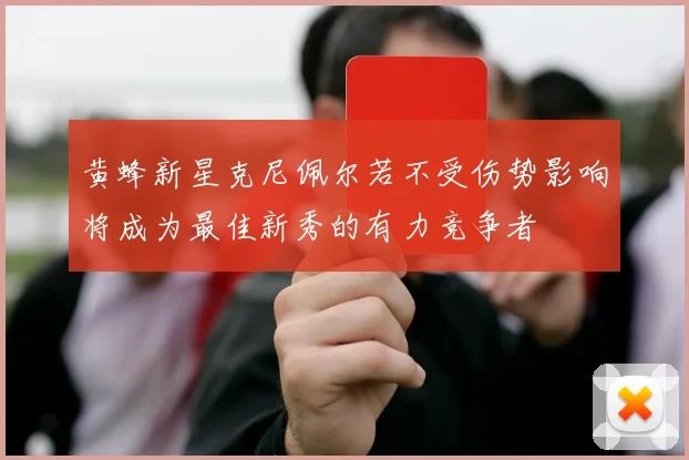 黄蜂新星克尼佩尔若不受伤势影响将成为最佳新秀的有力竞争者